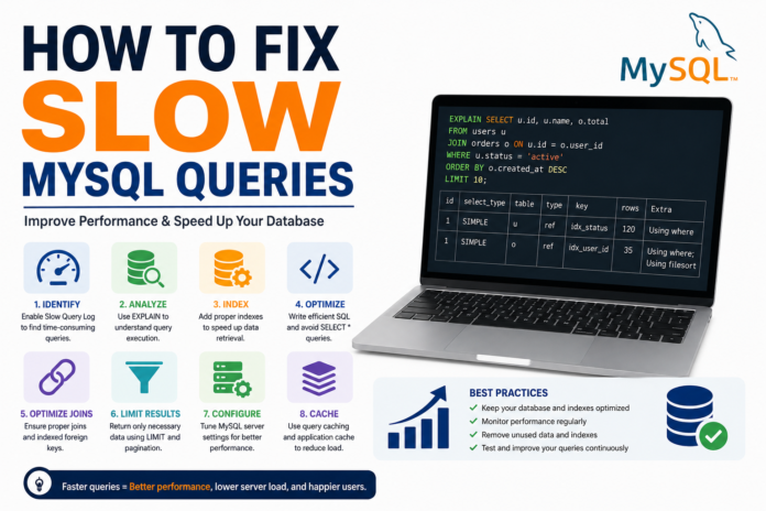 how to fix slow mysql queries