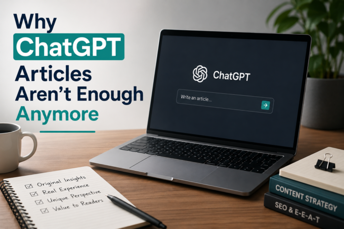 Why ChatGPT Articles Aren't Enough Anymore